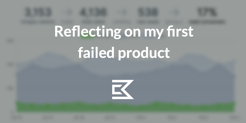 A year after launch, I’m declaring my first product a failure. Here’s why it didn’t work out, and what I plan to do differently next time. I spe